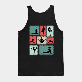 Namaste Chakra Meditation Poses In Yoga Tank Top